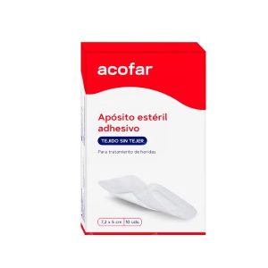 Acofar Apósito Adhesivo Estéril 7,2 x 5 cm, 10 ud